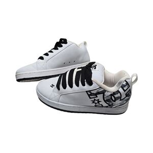 Y2k Men’s DC Shoes Company Court Graffik Shoes  White / Black Sz 10 Camo Skater